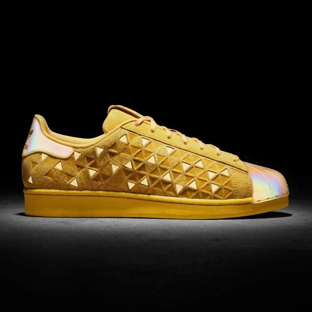 Adida Superstar Juniors Xeno Gold Reflective Shoes - Picture 1 of 3